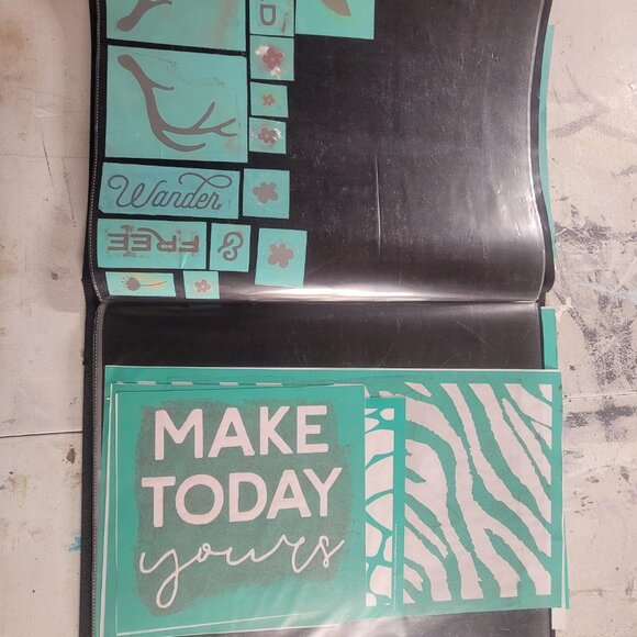 Bundle 2 ~ Reusable Silk Screen Stencils ~ 18 x 15 Binder ~ Adventure, Kids - Picture 16 of 16